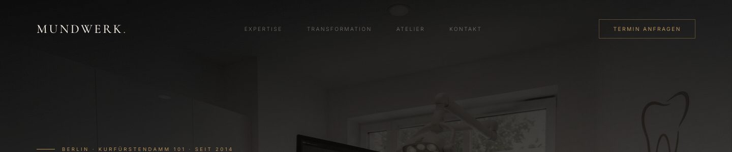Mundwerk Zahnarztpraxis: Premium Website Design für Zahnärzte von Onyx One Agency